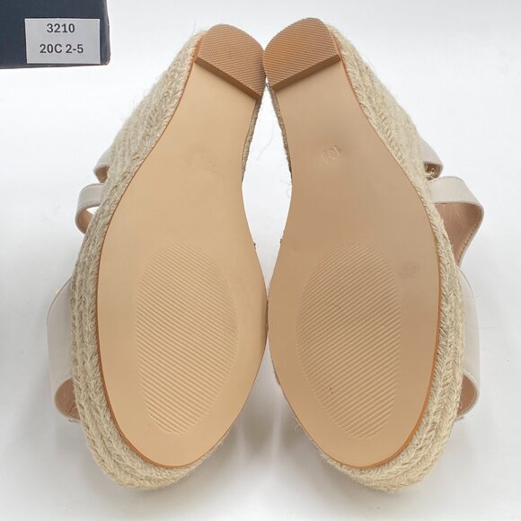 FOWT Espadrille Wedge Sandals Platform Open Toe High Heels Hollow Cut Zipper Dr - Picture 6 of 7